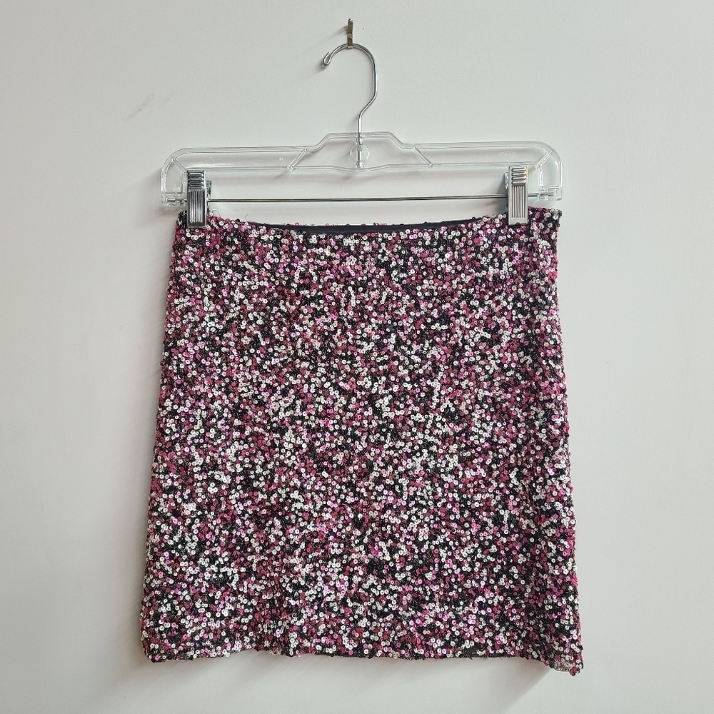 Nicole Miller Sequin Applique Skirt
